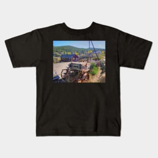 Nederlands Colorado Metal and Wooden Cart Kids T-Shirt